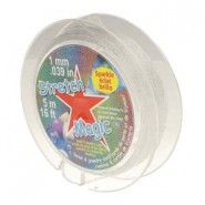 Stretch Magic Hilo elastico 1.0mm - Sparkle Silver